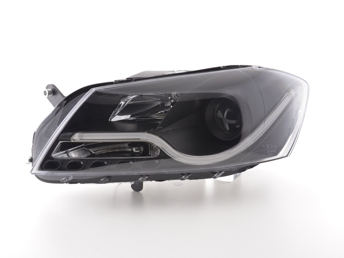 Scheinwerfer Set Daylight LED TFL-Optik VW Passat B7 3C 10- schwarz Scheinwerfer Set Daylight LED TFL-Optik VW Passat B7 3C 10- schwarz